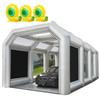 FLAPKWAN Inflatable Paint Booth 23X13X10FT with Three Blowers Portable Spray Booth for Car Painting and Polishing Workstation with Oversized Air Exchange System view 1