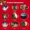 Sublimation Blank Ornaments White Aluminium Haning Ornament 20 PCS Bulk of Different Disign for HTV Crafting DIY and Chritsmas Tree Decoration (Snow) view 2