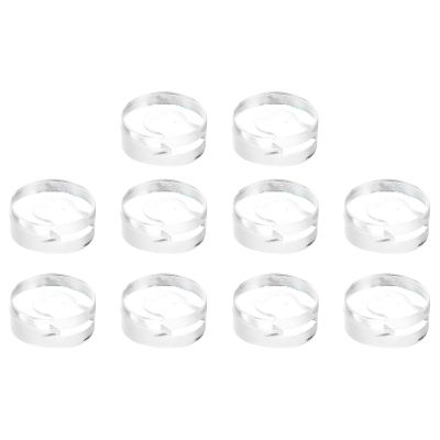 uxcell Earring Pads, 20pcs - Silicone Clip-on Earring Backs, Soft Earring Backs Replacements Earrings Cushions (Clear,7mm)