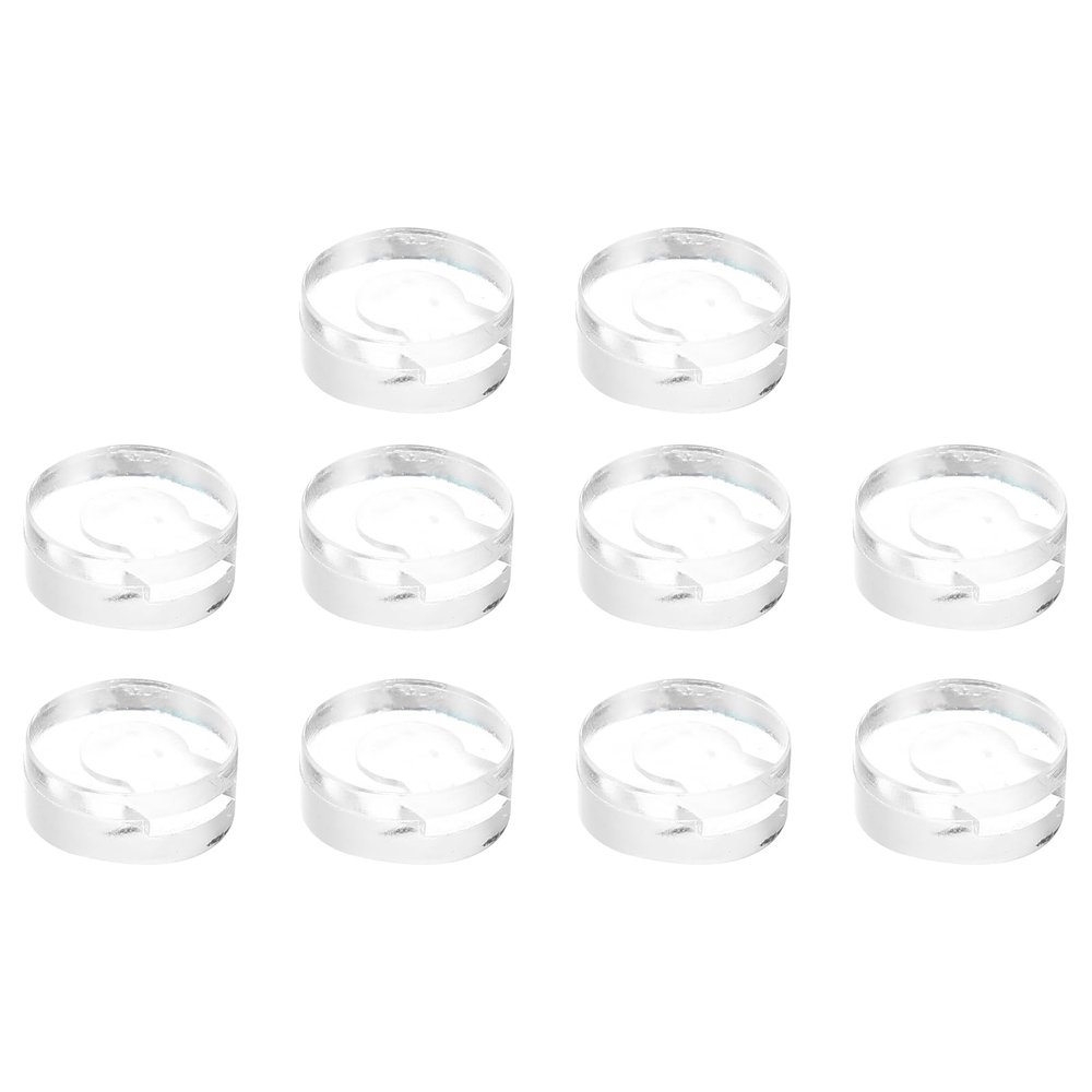 uxcell Earring Pads, 20pcs - Silicone Clip-on Earring Backs, Soft Earring Backs Replacements Earrings Cushions (Clear,7mm)