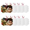Sublimation Blank Ornaments 4x2.6 Inch Aluminium Haning Ornament 10 PCS Bulk for HTV Crafting DIY and Chritsmas Tree Decoration (The Shape of Butterfly) view 1