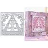 DzIxY Fountain Background Metal Cutting Dies for Card Making Kit Embossing Paper Die Cuts Scrapbook Machine Stencils Storage Pockets Supplies view 1