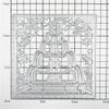 DzIxY Fountain Background Metal Cutting Dies for Card Making Kit Embossing Paper Die Cuts Scrapbook Machine Stencils Storage Pockets Supplies view 4
