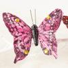 Factory Direct Craft Group of 24 Artificial Jewel Tone Feather Butterflies - Butterfly Picks for Spring Arrangements and Summer Displays view 3