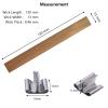 MadMedic Wooden Candle Wicks with Metal Holders, 5.12 in Crackling Wood Wicks 100 PCS Kit for Candle Making & Soy Wax, Natural Cherry Wood, for Jars Up to 2.75 in view 2