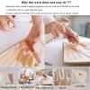 MadMedic Wooden Candle Wicks with Metal Holders, 5.12 in Crackling Wood Wicks 100 PCS Kit for Candle Making & Soy Wax, Natural Cherry Wood, for Jars Up to 2.75 in view 4