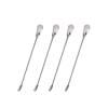 Pastlla 4pcs Stainless Steel & Acrylic Wax Stirrer Mixing Spoons, Crystal Shape - Pink view 1