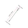 Pastlla 4pcs Stainless Steel & Acrylic Wax Stirrer Mixing Spoons, Crystal Shape - Pink view 2