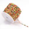GIOTEL Beading 10Meters/Roll Stainless Steel Bead Chain Roll Cable Gold Necklace Ball Chain for Jewelry Making Components DIY Jewelry Production Chain (Color : Gold Purple) view 3