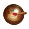KALARAMBH Handmade Brass Singing Bowl Tibetan Buddhist Prayer Instrument with Wooden Stick Music Therapy Meditation Bowl - Yellow view 3