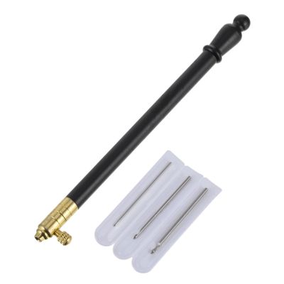 2sets Handle Punching Needles for Embroidery and Knitting Smooth Hook Needles for Easy Stitching and Crafting for Projects and Clothing Embellishments