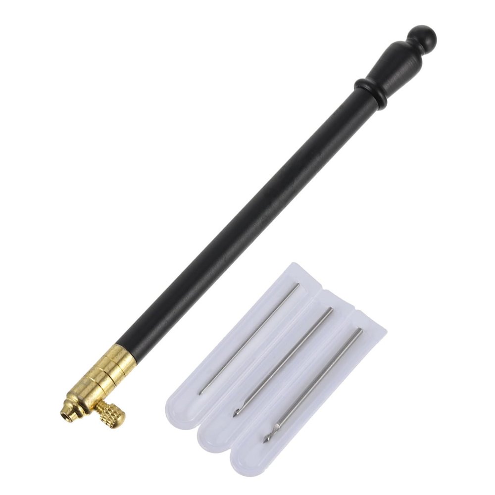 2sets Handle Punching Needles for Embroidery and Knitting Smooth Hook Needles for Easy Stitching and Crafting for Projects and Clothing Embellishments