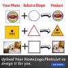 Custom Patch Name Patch Personalized Logo Patch with Iron on/Sew on/Hook and Loop Backing for Vest,Jacket,Carrier,Hat-Triangles 3.5"(9cm) view 4