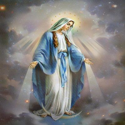 JLANEZ 5D Diamond Embroidery Diamond Painting Religion Mosaic Virgin Mary Rhinestone Pictures Wall Decor,G77,30x40cm
