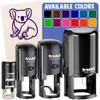 Koala Bear Sitting Self-Inking Rubber Stamp Ink Stamper for Stamping Crafting Planners - 1-1/2 Inch Large - Red Ink view 1