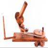 WARESHIRE Wooden Yarn Ball Winder Knitting Crocheting Gift Center Pull Ball of Yarn Skein Hank Wool String Holder Handcrafted Large Heavy Duty Natural Ball Winder Hand Operated (Antique Beechwood) view 1