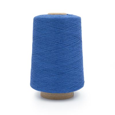 Silk City Fibers, Linen 14, 100% Fine Linen Yarn for Machine Knitting, Weaving and Crochet, Emperor Blue, 1 Cone, Designer Yarn for Premium Garments, Soft Shawls, and Lace Weight Projects