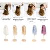 YOUTHINK Long Curly Hair, Artificial High Temperature Silk Doll Wig for 1 6 15.5 17cm Doll (Peach Color) view 4