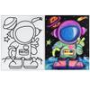 INDIGO ART STUDIO Pre Drawn Canvas Painting for Adults Kids Couples | Stretched| Art Activity | Astro Boy Space | DIY Birthday Gift & Adult Sip and Paint with Twist Party Favor | (8x10 Inches) view 1
