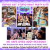 INDIGO ART STUDIO Pre Drawn Canvas Painting for Adults Kids Couples | Stretched| Art Activity | Astro Boy Space | DIY Birthday Gift & Adult Sip and Paint with Twist Party Favor | (8x10 Inches) view 4