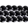 JOE FOREMAN 18mm Natural Black Agate Coin Button Chakras Stone Semi Precious Gemstone Beads for Jewelry Making Strand 15 inch view 2
