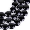 JOE FOREMAN 18mm Natural Black Agate Coin Button Chakras Stone Semi Precious Gemstone Beads for Jewelry Making Strand 15 inch view 4
