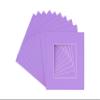 10x10 Mat Bevel Cut for 6x6 Photos - Precut Light Purple Square Shaped Photo Mat Board Opening - Acid Free Matte to Protect Your Pictures - Bevel Cut for Family Photos, Pack of 25 Matboards Show Kits view 1
