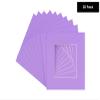 10x10 Mat Bevel Cut for 6x6 Photos - Precut Light Purple Square Shaped Photo Mat Board Opening - Acid Free Matte to Protect Your Pictures - Bevel Cut for Family Photos, Pack of 25 Matboards Show Kits view 3