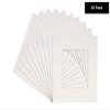 10x10 Mat Bevel Cut for 6x6 Photos - Precut White Square Shaped Photo Mat Board Opening - Acid Free Matte to Protect Your Pictures - Bevel Cut for Family Photos, Pack of 25 Matboards Show Kits With view 3