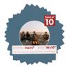 14x14 Mat Bevel Cut for 10x10 Photos - Precut Steel Blue Circle Shaped Photo Mat Board Opening - Acid Free Matte to Protect Your Pictures - Bevel Cut for Family Photos, Pack of 10 Matboards Show Kits view 1