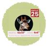 Poster Palooza 10x10 Photo Mat Board for 6x6 Photos Precut Circle Shape Opening Acid Free Bevel Cut Picture Frame Mat, Steel Blue, Mat Board for Framing Photos & Artwork, 25-Pack Matboards Show Kits view 1