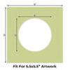 Poster Palooza 10x10 Photo Mat Board for 6x6 Photos Precut Circle Shape Opening Acid Free Bevel Cut Picture Frame Mat, Steel Blue, Mat Board for Framing Photos & Artwork, 25-Pack Matboards Show Kits view 2