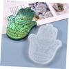 Cabilock 2pcs Hand Silicone Molds for Epoxy Crafts Flexible and Reusable Hamsa Hand Molds for Art Unique Home Decor Projects view 2