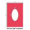 6x9 Mat Bevel Cut for 3x5 Photos - Precut Cardinal Red Oval Shaped Photo Mat Board Opening - Acid Free Matte to Protect Your Pictures - Bevel Cut for Family Photos, Pack of 10 Matboards Show Kits With view 2