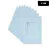 10x10 Mat Bevel Cut for 6x6 Photos - Precut Baby Blue Square Shaped Photo Mat Board Opening - Acid Free Matte to Protect Your Pictures - Bevel Cut for Family Photos, Pack of 25 Matboards Show Kits view 3