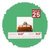 6x6 Mat Bevel Cut for 3x3 Photos - Precut Bright Green Square Shaped Photo Mat Board Opening - Acid Free Matte to Protect Your Pictures - Bevel Cut for Family Photos, Pack of 25 Matboards Show Kits view 1