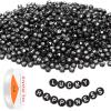 Letter Beads, DECYOOL Acrylic Alphabet Beads with 1 Roll Elastic String for Bracelet Necklace Jewelry Making Supplies (Black White) view 1