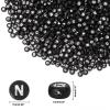 Letter Beads, DECYOOL Acrylic Alphabet Beads with 1 Roll Elastic String for Bracelet Necklace Jewelry Making Supplies (Black White) view 2
