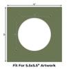 Poster Palooza 10x10 Photo Mat Board for 6x6 Photos Precut Circle Shape Opening Acid Free Bevel Cut Picture Frame Mat, Steel Blue, Mat Board for Framing Photos & Artwork, 10-Pack Matboards Show Kits view 2
