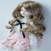 JD154 7-8inch 18-20cm 1/4 MSD Long Lady Wave Synthetic Mohair BJD Doll Wigs (L.t Brown) view 2