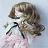 JD154 7-8inch 18-20cm 1/4 MSD Long Lady Wave Synthetic Mohair BJD Doll Wigs (L.t Brown) view 3