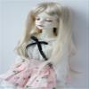 1/4 MSD BJD Hair JD157 7-8inch Long Natural Straight Side Parting Synthetic Mohair Doll Wigs (Blond) view 2
