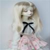 1/4 MSD BJD Hair JD157 7-8inch Long Natural Straight Side Parting Synthetic Mohair Doll Wigs (Blond) view 3
