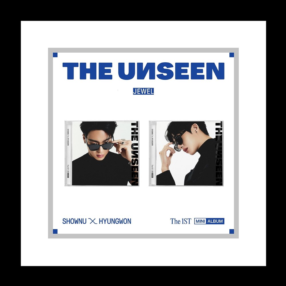 Monsta X Shownu X Hyungwon THE UNSEEN 1st Mini Album Contents+Photocard+Tracking Sealed (Jewel SET(Shownu+Hyungwon))