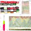 DL-YTG DIY Latch Hook Kits for Art Craft Throw Rug Pattern Paint Cross Stitch Set :Horse A-20X16 Inch view 2
