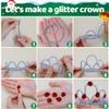 IOOLEEM 1000pcs Glitter Pipe Cleaners, Chenille Stems, Pipe Cleaners for Crafts, Pipe Cleaner Crafts, Art and Craft Supplies. view 4