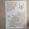 TIAMECH A4 Reusable Mandala 1/4 Wheel Stencil for Painting - Vintage Round Arrow Layering Template, DIY Wall Art, Wood Furniture, Scrapbook & Crafts (8.3x11.7inch) view 4