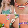 homeemoh Round Flat Polymer Clay Beads 300pcs 6mm Clay Heishi Beads Loose Spacer Bead Jewellery Making Accessory for Adults view 4