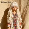 Pssopp Doll Wig Hair, Soft Material Exquisite Craftsmanship and Heat Proof Beauty Doll Decor Curly Hair for BJD SD(White) view 4