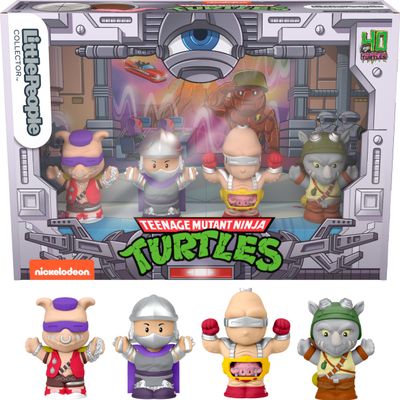 Little People Collector Teenage Mutant Ninja Turtles: Villains Special Edition Figure Set for Adults & Fans in Display Gift Box